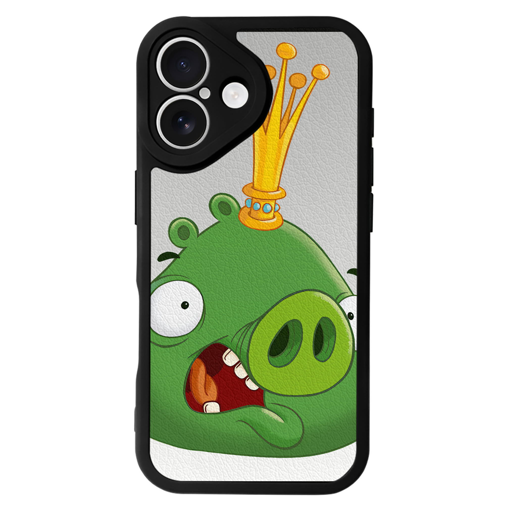 （画像用） Angry Birds アングリーバード 【iPhone 16シリーズ対応】シリコンスマホケース（レザー調） 材質：シリコン